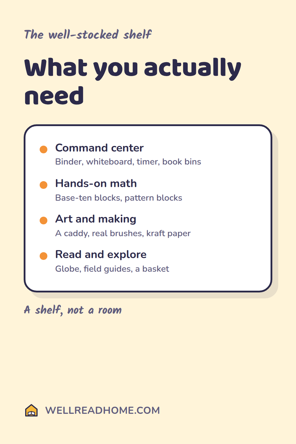 The homeschool supply list you actually need